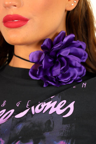 Flowers Are Forever - Purple Satin Corsage