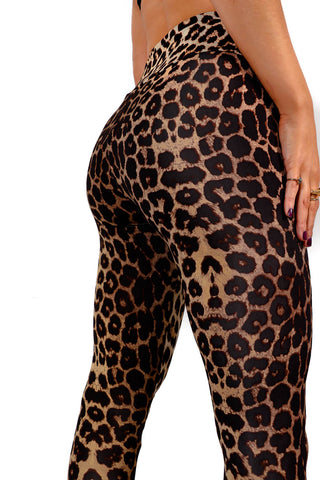 Live Laugh Leopard - Beige Leopard Leggings