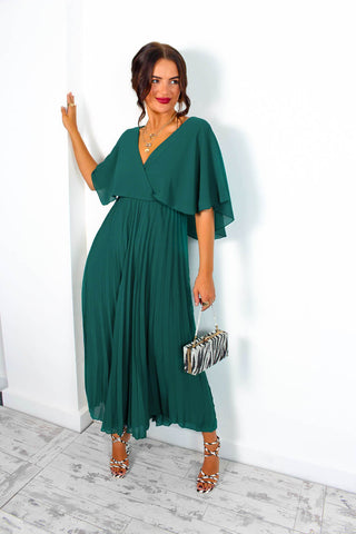 Timeless - Forest Pleated Maxi Dress