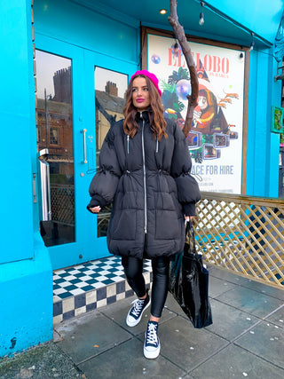 Baby, It's Cold - Black Puffer Coat
