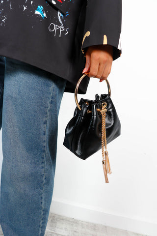 Bag It Up - Black Top Handle Sack Bag