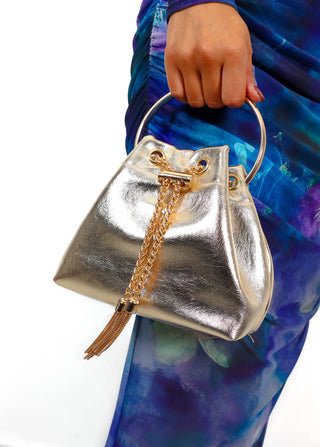 Bag It Up - Gold Top Handle Sack Bag
