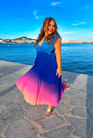 Maxi Dress Tie Dye Fantasy – Pink – Isla Ibiza Bonita