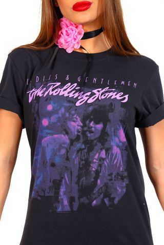 I'm With The Band - Black Purple Rolling Stones Licensed T-Shirt