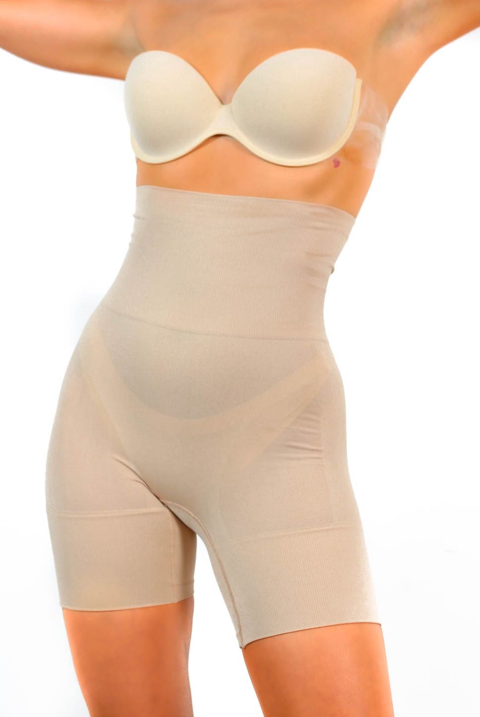 Contours And Confidence - Nude Shapewear High Waist Control Boxer Shor –  DLSB