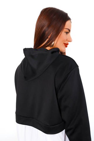 Keep It Chill - Black 2 in 1 Hooded Shirt