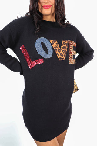 Love Potion - Love Knitted Jumper Dress