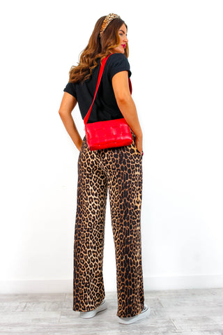 No Need To Change - Beige Leopard Trousers