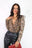 Read My Body Language - Beige Leopard Print Sequin Bodysuit