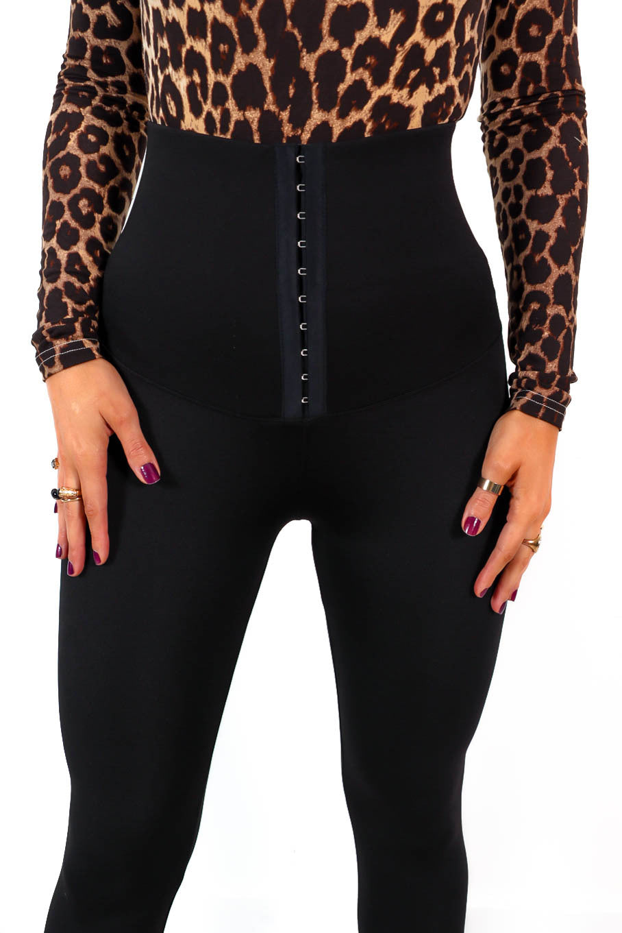 Buy Bellofox High Waist Corset Leggings Ankle Length Tummy Control  Stretchable Yoga Pants SIZE XL Online at Best Prices in India - JioMart.