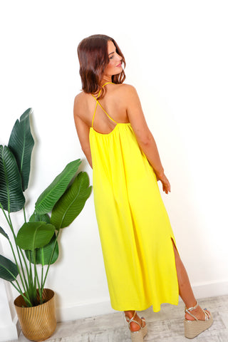 Simply Stunning - Yellow Cami Maxi Dress