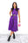 Spot My Baby - Purple Leopard Print Midi Dress