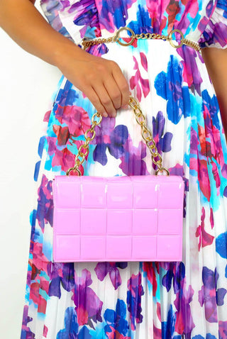 Don't Be Jelly - Lilac Chain Detail Shoulder Bag