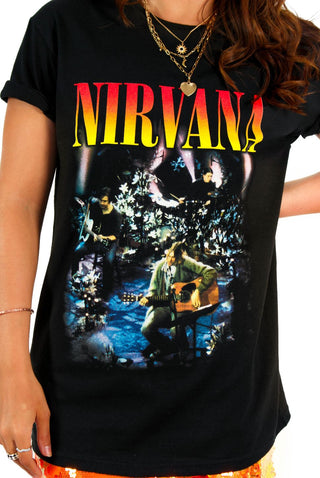 I'm With The Band - Black Orange Nirvana Licensed T-Shirt