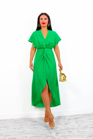 Knot In Love - Green Maxi Dress