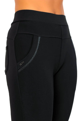 Leg To Stand On - Black Scuba Trousers